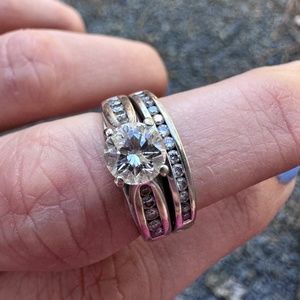 Wedding ring and band